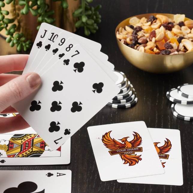 Baraja De Cartas Tarjetas de póquer personalizadas con monograma mo (In Situ)