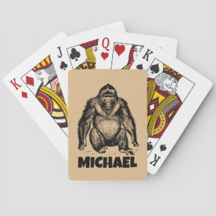 BARAJA DE CARTAS TARJETAS DE PÓQUER PERSONALIZADAS DE GORILA