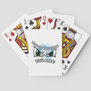 Baraja De Cartas Tarjetas de póquer : ¿Quién piensas (blanco)?