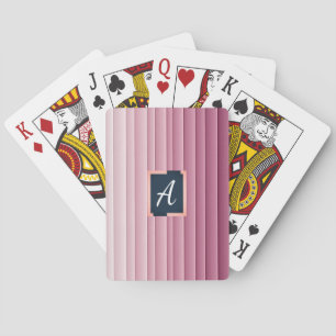 Baraja De Cartas Tarjetas de póquer verticales con gradiente rosa y