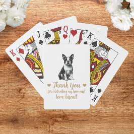 Baraja De Cartas Tarjetas de regalo de boda de perro