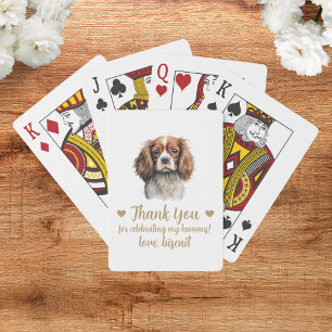 Baraja De Cartas Tarjetas de regalo de boda de perro
