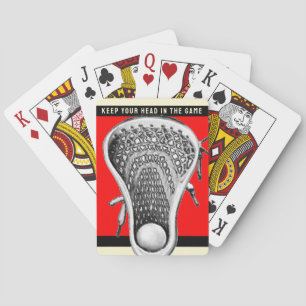 Baraja De Cartas Tarjetas de regalo de novedad de deportes de lacro