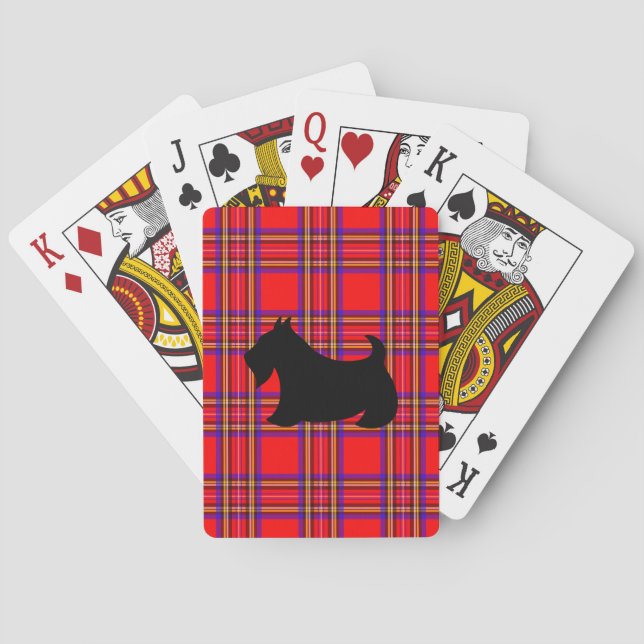 Baraja De Cartas Tarjetas de regalo de Scottish Terrier (Reverso)