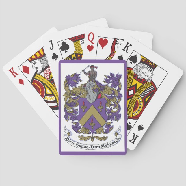 Baraja De Cartas Tarjetas de reposo familiar (Reverso)