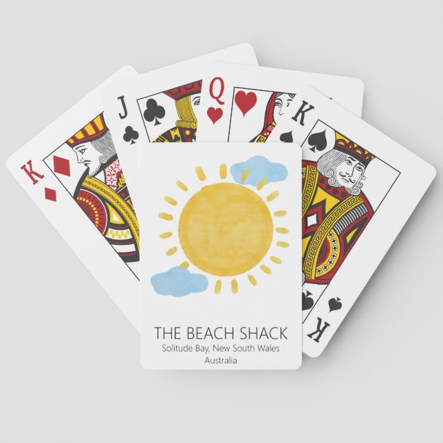 Baraja De Cartas Tarjetas de reproducción Airbnb personalizadas per (Reverso)