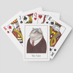 Baraja De Cartas Tarjetas de reproducción CAT de VALET + texto