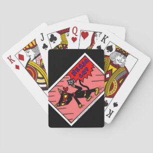 Baraja De Cartas Tarjetas de reproducción CAT Mel NINJA
