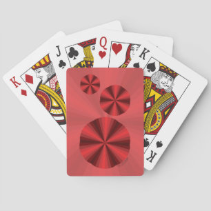 Baraja De Cartas Tarjetas de reproducción clásica roja de ilusión ó