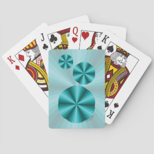 Baraja De Cartas Tarjetas de reproducción clásicas Aqua con ilusión