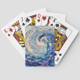 Baraja De Cartas Tarjetas de reproducción clásicas de diseño de ond