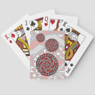Baraja De Cartas Tarjetas de reproducción clásicas de máquinas roja