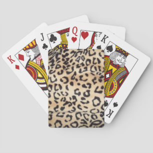 Baraja De Cartas Tarjetas de reproducción clásicas Leopard Print