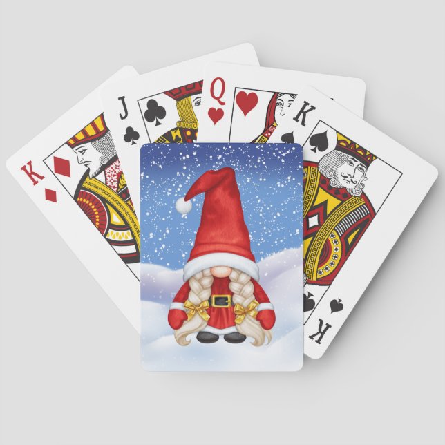 Baraja De Cartas Tarjetas de reproducción clásicas para navidades (Reverso)