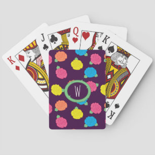 Baraja De Cartas Tarjetas de reproducción clásicas para Rosas neone