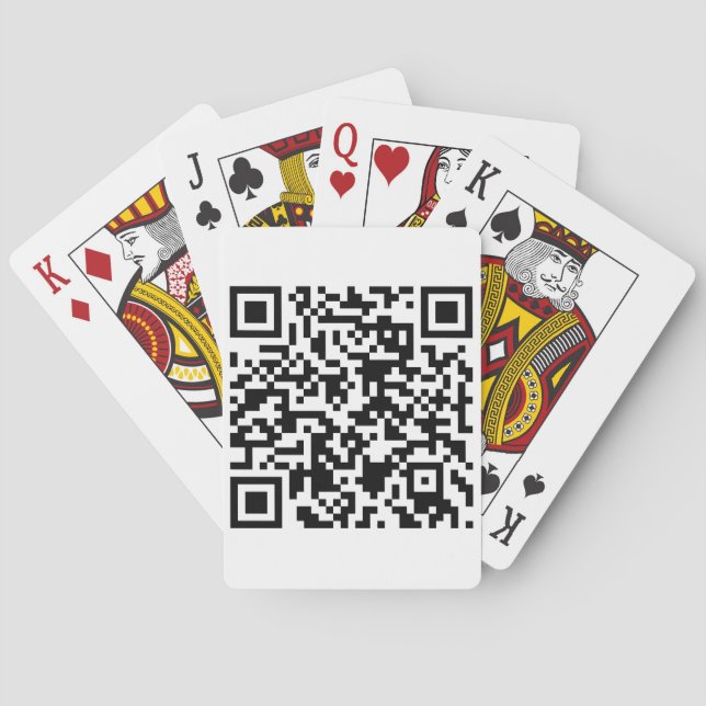 Baraja De Cartas Tarjetas de reproducción codificadas QR (Reverso)
