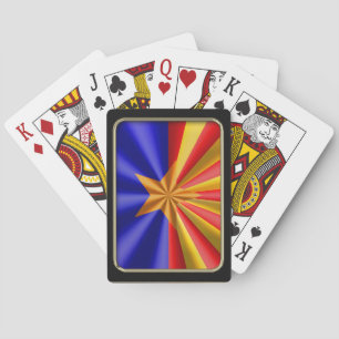 Baraja De Cartas Tarjetas de reproducción con bandera de Arizona