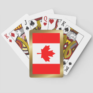 Baraja De Cartas Tarjetas de reproducción con bandera de Canadá