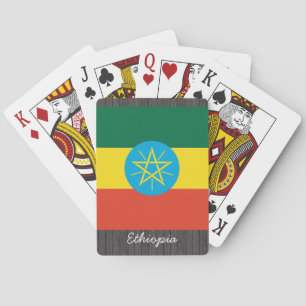 Baraja De Cartas Tarjetas de reproducción con bandera de Etiopía