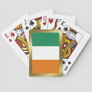 Baraja De Cartas Tarjetas de reproducción con bandera de Irlanda