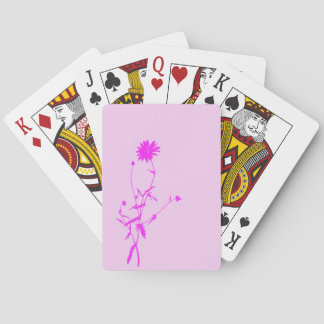 Baraja De Cartas Tarjetas de reproducción con color rosa