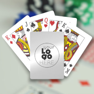 Baraja De Cartas Tarjetas de reproducción con el logotipo comercial