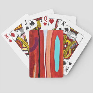 Baraja De Cartas Tarjetas de reproducción con llama azul