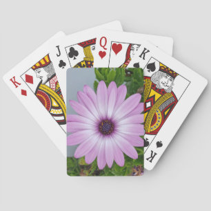 Baraja De Cartas Tarjetas de reproducción con respaldo de flores