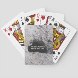 Baraja De Cartas Tarjetas de reproducción de arena