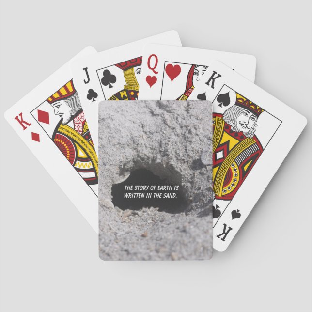 Baraja De Cartas Tarjetas de reproducción de arena (Reverso)