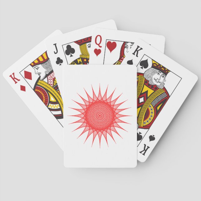 Baraja De Cartas Tarjetas de reproducción de arte de cadena (Reverso)