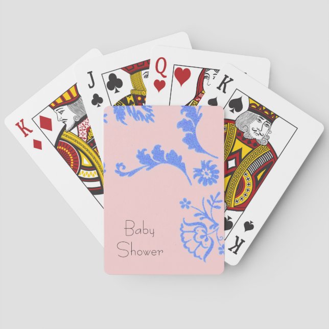 Baraja De Cartas Tarjetas de reproducción de Baby Shower (Reverso)