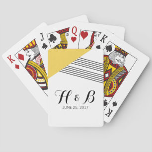 Baraja De Cartas Tarjetas de reproducción de banda geométrica amari