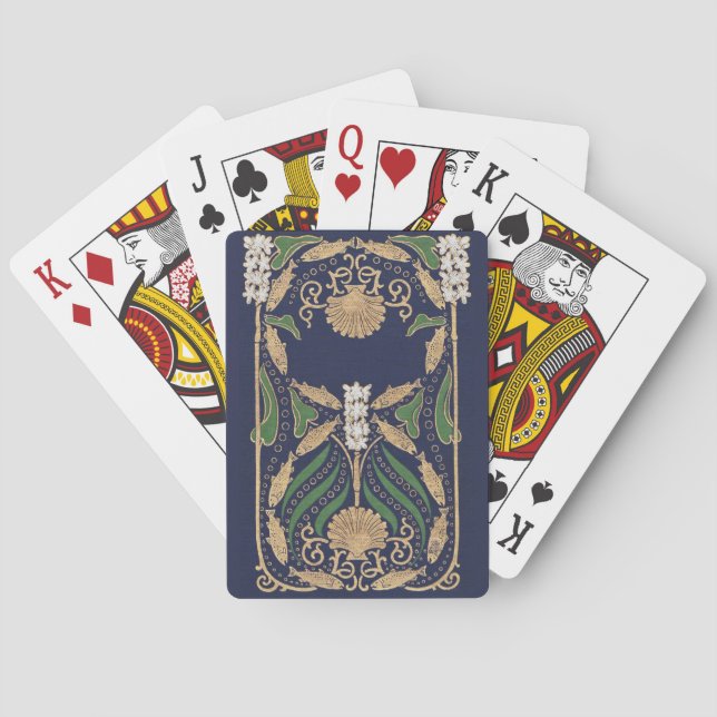 Baraja De Cartas Tarjetas de reproducción de bicicletas submarinas (Reverso)