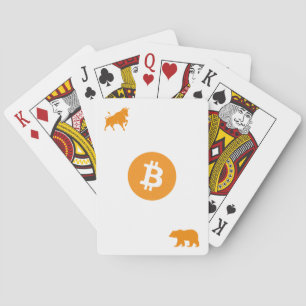 Baraja De Cartas Tarjetas de reproducción de bitcoin