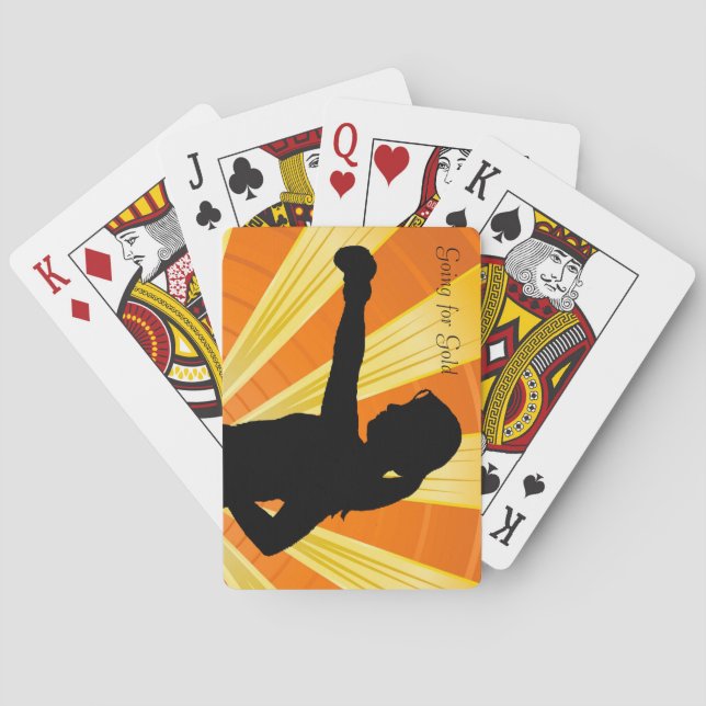 Baraja De Cartas Tarjetas de reproducción de boxeo (Reverso)