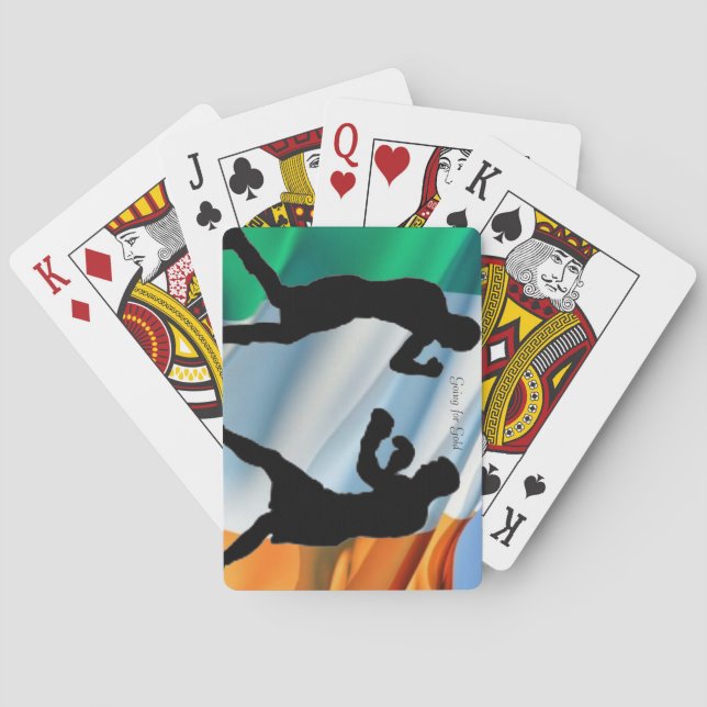 Baraja De Cartas Tarjetas de reproducción de boxeo (Reverso)