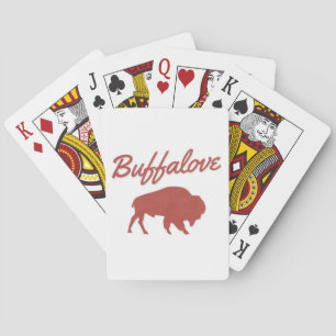 Baraja De Cartas Tarjetas de reproducción de búfalo