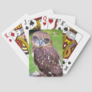 Baraja De Cartas Tarjetas de reproducción de búho