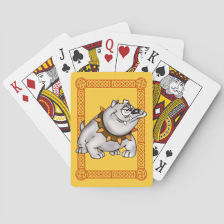 Baraja De Cartas Tarjetas de reproducción de bulldog