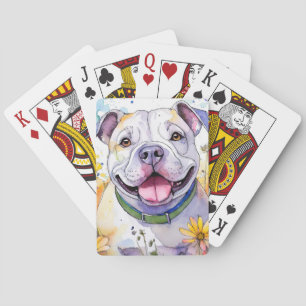 Baraja De Cartas Tarjetas de reproducción de bulldog
