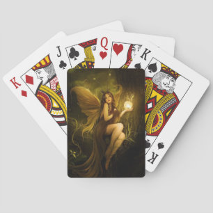 Baraja De Cartas Tarjetas de reproducción de Chica de píxeles