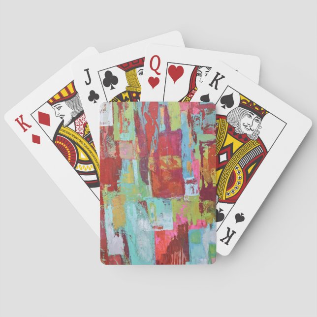 Baraja De Cartas Tarjetas de reproducción de Chica de trabajo (Reverso)