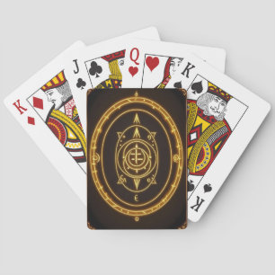 Baraja De Cartas Tarjetas de reproducción de círculo mágico