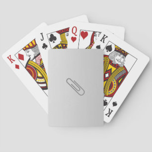 Baraja De Cartas Tarjetas de reproducción de clips de papel