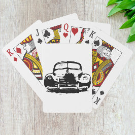 Baraja De Cartas Tarjetas de reproducción de coches retro