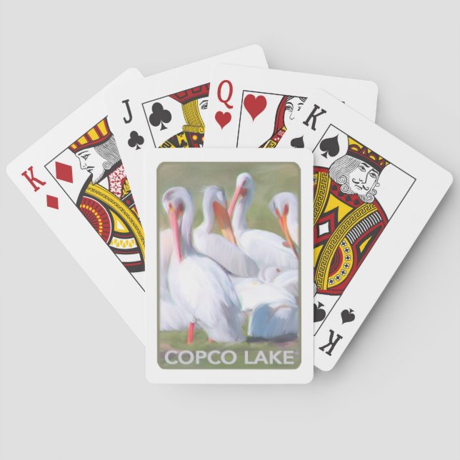 BARAJA DE CARTAS TARJETAS DE REPRODUCCIÓN DE COPCO LAKE (Reverso)