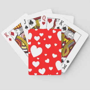 Baraja De Cartas Tarjetas de reproducción de corazones