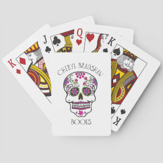 Baraja De Cartas Tarjetas de reproducción de cráneo de azúcar