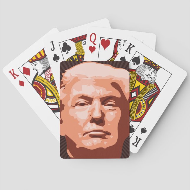 BARAJA DE CARTAS TARJETAS DE REPRODUCCIÓN DE DONALD TRUMP (Reverso)